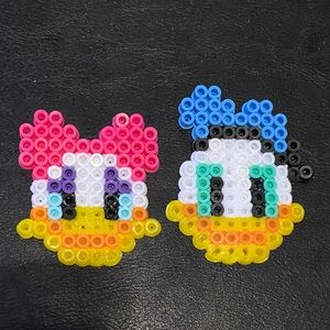 Perler bead Daisy Duck and Donald Duck bundle.